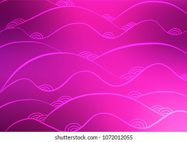 Light Pink vector natural abstract texture. Modern geometrical abstract illustration with doodles. The pattern can be used for heads of websites and designs.