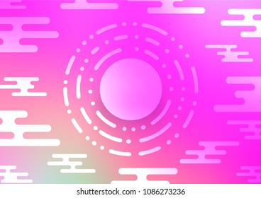 Light Pink vector natural abstract background. A completely new color illustration in doodle style. The pattern can be used for heads of websites and designs.