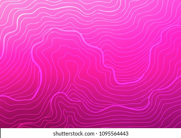 Light Pink vector natural abstract pattern. Colorful abstract illustration with lines in Asian style. Brand-new style for your business design.
