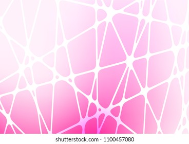Light Pink vector natural abstract template. Creative illustration in blurred style with doodles and Zen tangles. The elegant pattern can be used as a part of a brand book.
