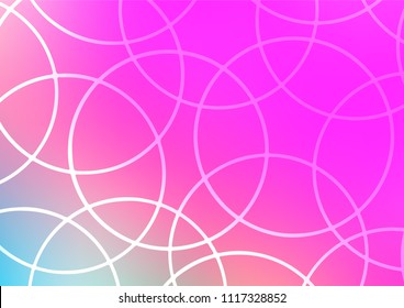 Light Pink vector natural abstract background. Decorative shining illustration with doodles on abstract template. The pattern can be used for coloring books and pages for kids.