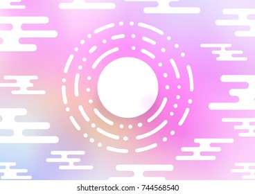 Light Pink vector natural abstract pattern. Decorative shining illustration with doodles on abstract template. Hand painted design for web, leaflet, textile.