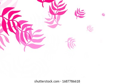 Arte natural vector claro con hojas. Ilustración creativa en estilo borroso con hojas. Nuevo estilo para el diseño de su empresa.
