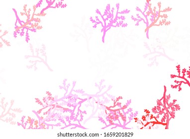 Fondo natural vector claro con ramas. Decoración de estilo indio sobre fondo blanco. Nuevo estilo para el diseño de su empresa.