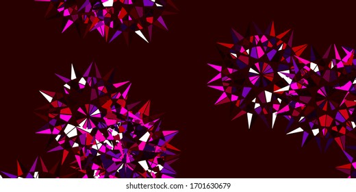 Plantón de fondo natural vector claro con flores. Ilustración abstracta con flores de estilo Origami. Patrón colorido para las fiestas de primavera.