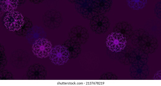 Vector claro rosa fondo natural con flores. Ilustración simple de color con flores abstractas. Patrón para diseños de sitios web.