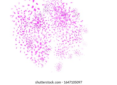 Light Pink vector natural background with leaves. An elegant bright illustration with leaves in Natural style. Template for backgrounds of cell phones.