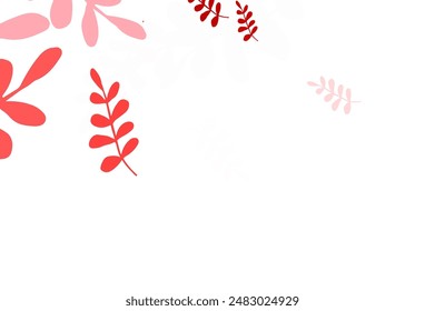 Hellrosa Vektorgrafik natürlicher Hintergrund mit Blättern. Kreative Illustration im verschwommenen Stil mit Blättern. Brander neuer Stil für Ihr Business-Design.
