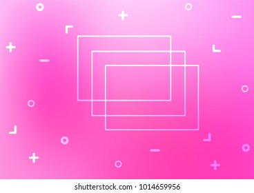Light Pink vector natural elegant texture. Colorful abstract illustration with lines in Asian style. The pattern can be used for wallpapers and coloring books.