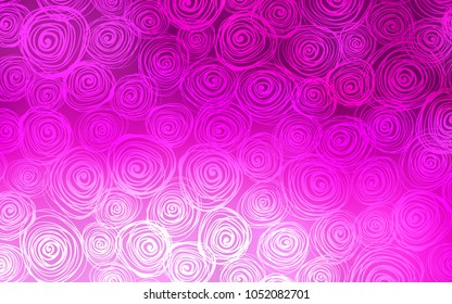 Light Pink vector natural elegant template. An elegant bright illustration with roses in Natural style. The textured pattern can be used for website.