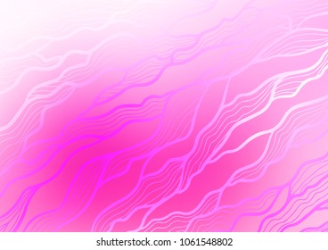 Light Pink vector natural elegant pattern. A vague abstract illustration with doodles in Indian style. A completely new design for your business.