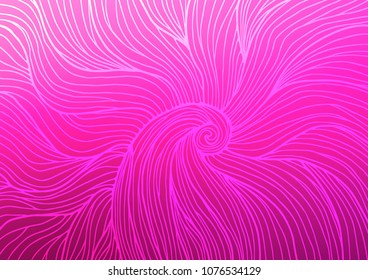 Light Pink vector natural elegant pattern. Shining colored illustration with doodles in Zen tangle style. The template can be used as a background for cell phones.