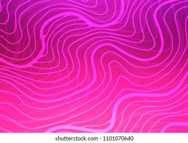 Light Pink vector natural elegant pattern. Blurred decorative design in Indian style with Zen tangles. The template can be used as a background for cell phones.