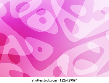 Light Pink vector natural elegant template. Glitter abstract illustration with doodles and Zen tangles. Brand-new design for your business.