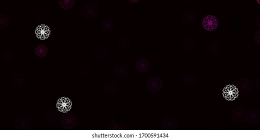 Light Pink vector natural layout with flowers. Illustration with abstract colorful flowers with gradient. Colorful pattern for spring parties.
