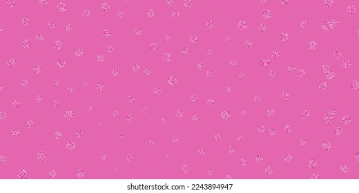 Light pink vector natural layout with flowers. Abstract illustration with flowers in Origami style. Smart design for wrapping, wallpapers.