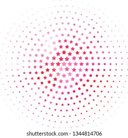 Light Pink vector pattern with abstract stars. Blur decorative design in simple style with stars. Best design for your ad, poster, banner.