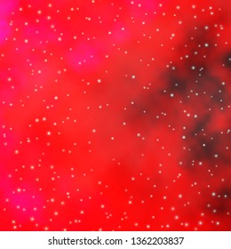 Light Pink vector pattern with abstract stars. Colorful illustration in abstract style with gradient stars. Best design for your ad, poster, banner.