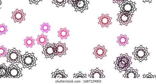 Patrón vectorial rosa claro con formas abstractas. Ilustración con formas coloridas en estilo abstracto. Diseño inteligente para su negocio.