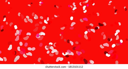 Light pink vector pattern with abstract shapes. Simple design in abstract style with gradient forms. Simple illustration for your web site.