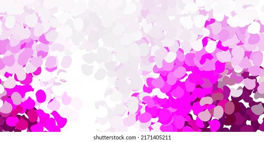 Light pink vector pattern with abstract shapes. Colorful abstract forms with gradient in simple style. Elegant design for wallpaper set.