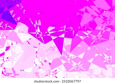 Padrão de vetor Rosa claro com formas abstratas. Design simples em estilo abstrato com formas de gradiente. Design elegante para conjunto de papel de parede.