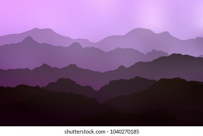 Light Pink vector pattern with bent ribbons. An elegant bright illustration with gradient. The template for cell phone backgrounds.