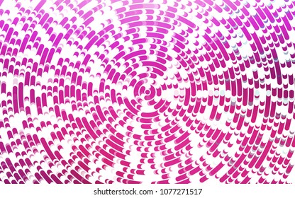 Light Pink vector pattern with bent lines. A vague circumflex abstract illustration with gradient. A completely new template for your business design.