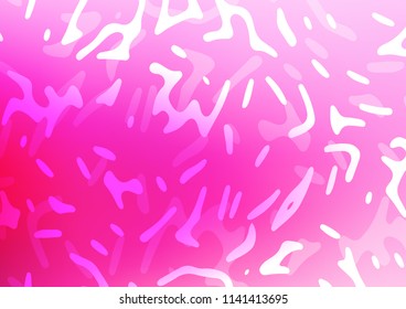 Light Pink vector pattern with bent ribbons. An elegant bright illustration with gradient. New composition for your brand book.