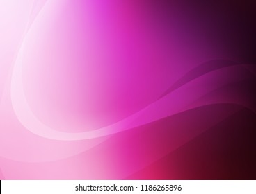 Light Pink vector pattern with bent ribbons. Colorful abstract illustration with gradient lines. The template for cell phone backgrounds.