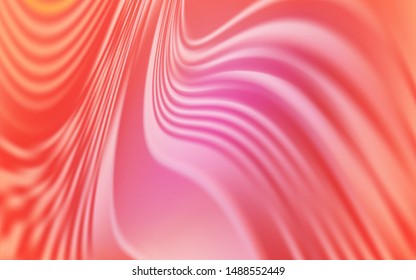 Light Pink vector pattern with bent lines. Glitter abstract illustration with wry lines. Elegant pattern for a brand book.