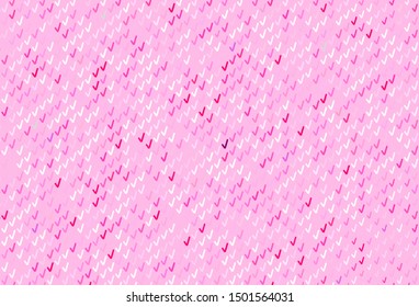 Light Pink vector pattern with bent lines. A sample with colorful lines, shapes. Template for cell phone screens.