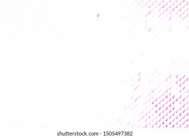Light Pink vector pattern with bent lines. A sample with colorful lines, shapes. Template for cell phone screens.