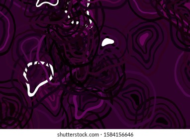 Light Pink vector pattern with bent lines. A circumflex abstract illustration with gradient. Abstract design for your web site.