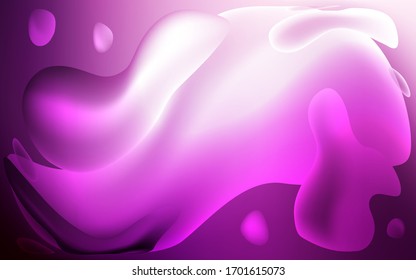 Light Pink vector pattern with bent ribbons. A vague circumflex abstract illustration with gradient. New composition for your brand book.