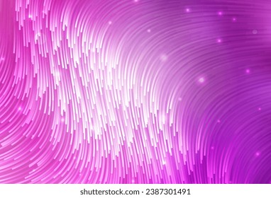 Light Pink vector pattern with bent lines. A shining illustration, which consists of curved lines. Abstract design for your web site.