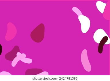 Light Pink vector pattern with chaotic shapes. Simple colorful illustration with abstract gradient shapes. Elegant design for wallpapers.