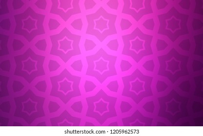 Light Pink vector pattern with christmas stars. Decorative illustration with stars on abstract template. Pattern for wrapping gifts.
