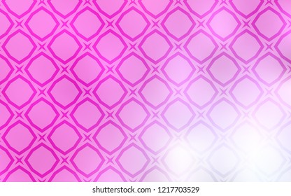 Light Pink vector pattern with christmas stars. Decorative illustration with stars on abstract template. Template for sell phone backgrounds.