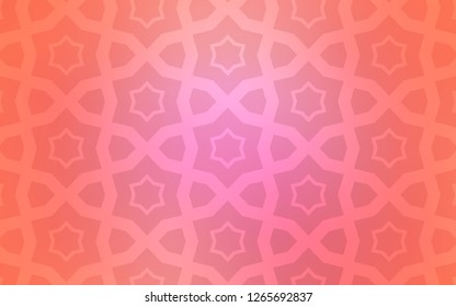Light Pink vector pattern with christmas stars. Decorative illustration with stars on abstract template. Pattern for new year ad, booklets.