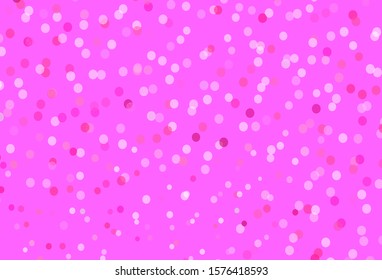 Light Pink vector pattern with christmas snowflakes. Modern geometrical abstract illustration with snowflakes. New year design for poster, banner.