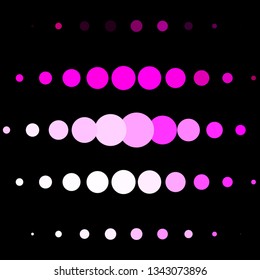 Light Pink vector pattern with circles. Colorful illustration with gradient dots in nature style. Pattern for business ads.