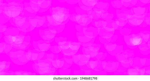Light Pink vector pattern with circles. Colorful illustration with gradient dots in nature style. Pattern for websites, landing pages.