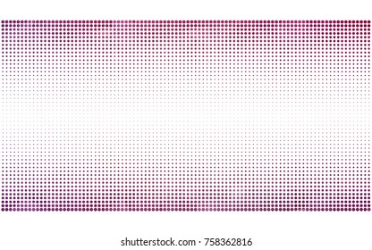Light Pink vector pattern with colored spheres. Geometric sample of repeating circles on white background in halftone style.