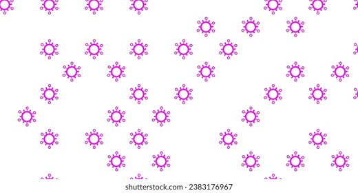 Light pink vector pattern with coronavirus elements. Abstract illustration with biological gradient shapes. Simple design against epidemic information.