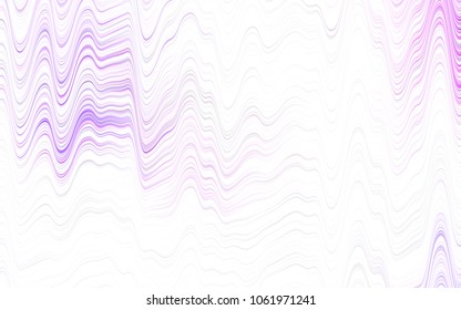 Light Pink vector pattern with curved circles. Creative geometric illustration in marble style with gradient. The template for cell phone backgrounds.