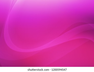 Light Pink vector pattern with curved circles. Creative geometric illustration in marble style with gradient. Pattern for your business design.