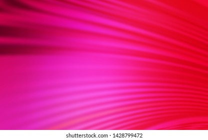 Light Pink vector pattern with curved lines. An elegant bright illustration with gradient. Brand new design for your ads, poster, banner.