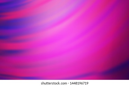 Light Pink vector pattern with curved lines. Geometric illustration in abstract style with gradient.  A completely new design for your business.