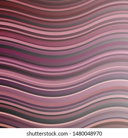 Light Pink vector pattern with curved lines. Colorful geometric sample with gradient curves.  Best design for your posters, banners.